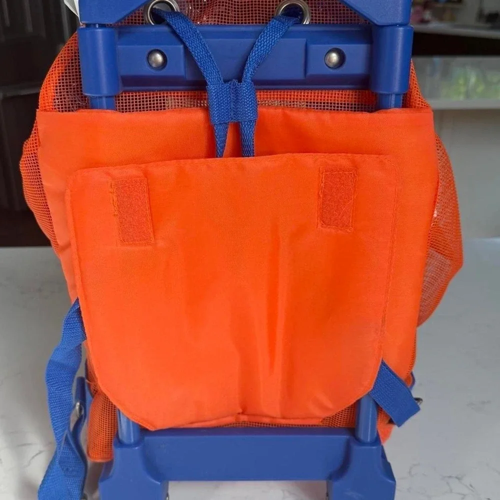 Vintage Disney  Toy Story Buzz Lightyear Rolling Backpack Beach Pool Mesh Bag